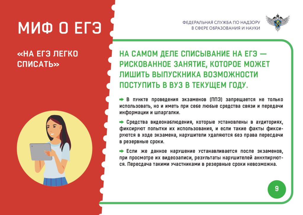 Мифы о ЕГЭ