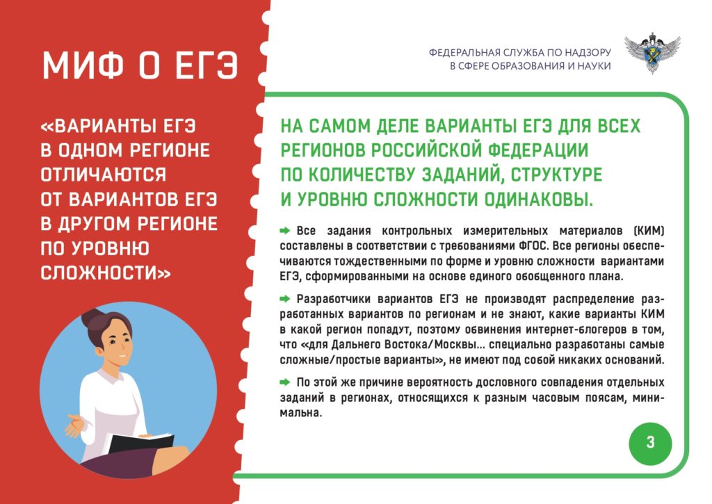 Мифы о ЕГЭ
