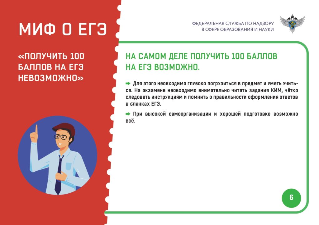 Мифы о ЕГЭ